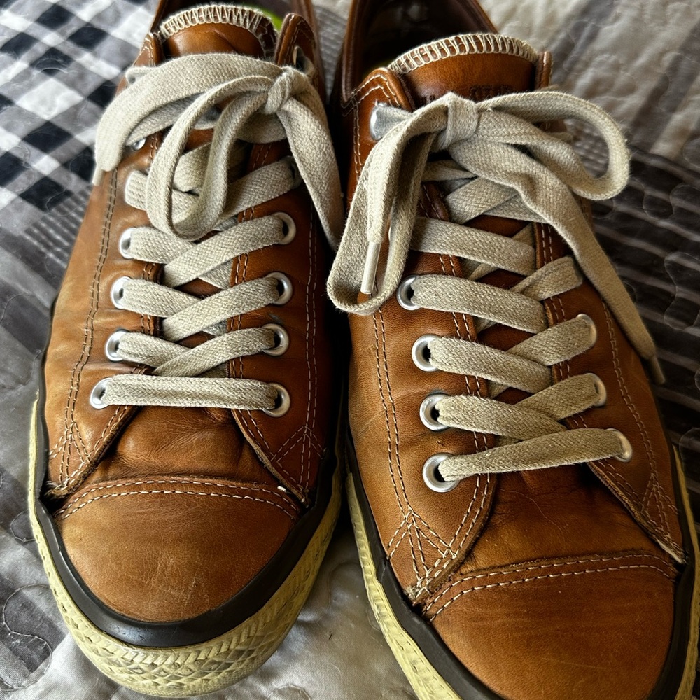 Converse Brown Cream Athletic Sneakers - Picture 2 of 8
